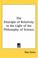 Cover of: The Principle of Relativity in the Light of the Philosophy of Science