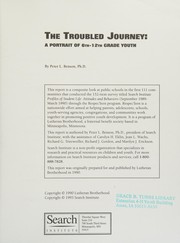 Cover of: The Troubled Journey: A Portrait of 6th-12th Grade Youth