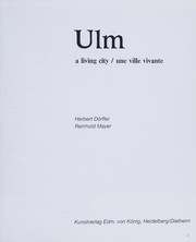 Cover of: Ulm: A Living City / Une Ville Vivante