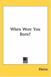 Cover of: When Were You Born?