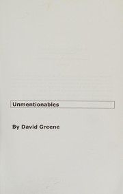 Cover of: Unmentionables: A Novel