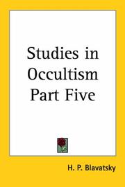 Cover of: Studies in Occultism Part Five
