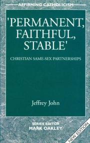 'Permanent, faithful, stable' : Christian same-sex partnerships