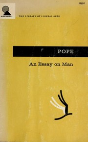 Cover of: An essay on man by Alexander Pope