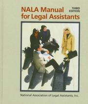 Cover of: NALA Manual for Legal Assistants