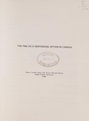 Cover of: The fine as a sentencing option in Canada