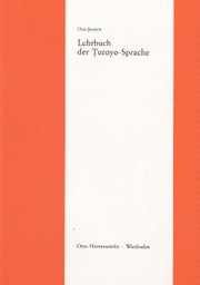 Cover of: Lehrbuch der Ṭuroyo-Sprache