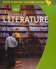 Cover of: Holt Elements of Literature: Sixth Course correlated to South Carolina