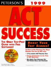 Cover of: Peterson's Act Success 1999 (Serial)