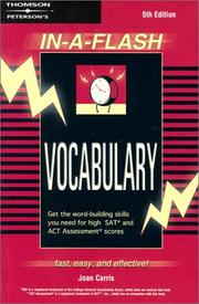Cover of: In-a-Flash:  Vocabulary, 5E (In a Flash Vocabulary)