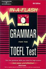 Cover of: Grammar for the TOEFL test