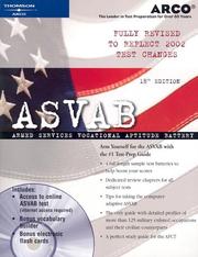 Cover of: ASVAB w CD Fully Revised to reflect 2002 Test Changes