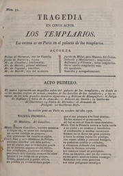 Cover of: Los templarios: tragedia en cinco actos