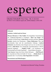 Cover of: espero 5: Libertäre Zeitschrift, Neue Folge