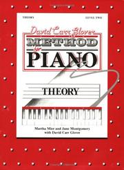 Cover of: David Carr Glover Method for Piano / Theory / Level 2