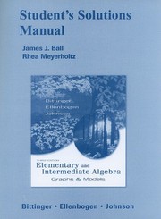 Cover of: Elementary and Intermediate Algebra: Graphs and Models