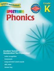 Spectrum Phonics, Kindergarten by School Specialty Publishing