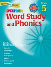 Cover of: Spectrum Word Study and Phonics, Grade 5 (Spectrum) by School Specialty Publishing