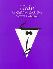Cover of: Urdu for Children: Book One : Teachers's Manual (Urdu for Children)