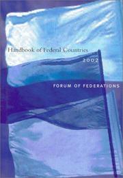 Cover of: Handbook of federal countries, 2002