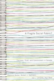 A fragile social fabric? : fairness, trust, and commitment in Canada