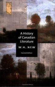 Cover of: A history of Canadian literature by William H. New
