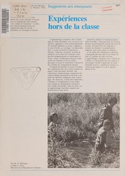 Cover of: EXPERIENCES HORS DE LA CLASSE