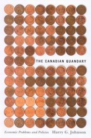 The Canadian quandary : economic problems and policies