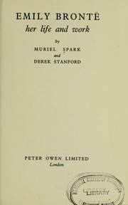Cover of: Emily Brontë by Muriel Spark