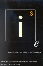 Innovation, science, environment : Canadian policies and performance, 2006-2007