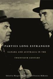 Cover of: Parties Long Estranged: Canada and Australia in the Twentieth Century