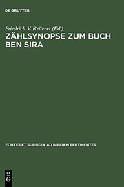 Cover of: Zählsynopse zum Buch Ben Sira