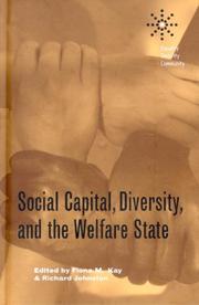 Cover of: Social Capital, Diversity, And the Welfare State