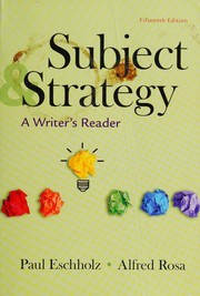 Cover of: Subject & strategy