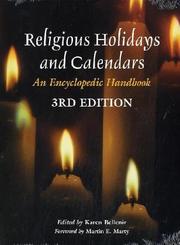 Cover of: Religious Holidays and Calendars: An Encyclopedic Handbook (Religious Holidays & Calendars)