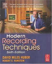Cover of: Modern Recording Techniques, Sixth Edition by David Miles Huber, Robert E. Runstein