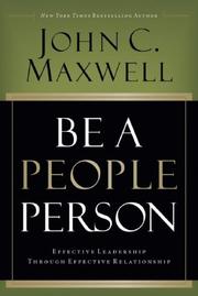 Cover of: Be a People Person by John C. Maxwell