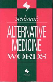 Stedman's alternative medicine words