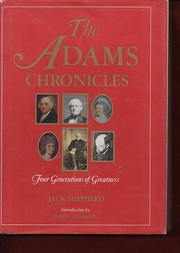 Cover of: The Adams Chronicles by Jack Shepherd