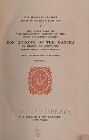 Cover of: The first part of the delightful history of the most ingenious knight Don Quixote of the Mancha by Miguel de Cervantes Saavedra