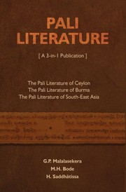 Cover of: Pali literature: a 3-in-1 publication