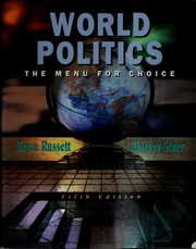 World politics by Bruce M. Russett, Bruce Russett, Harvey Starr, David Kinsella, David Tatom