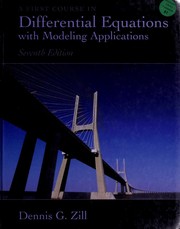 Cover of: A first course in differential equations with modeling applications