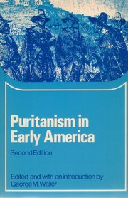 Cover of: Puritanism in early America.