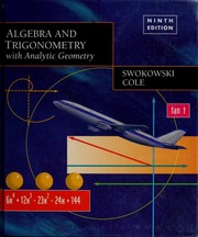 Algebra and trigonometry with analytic geometry by Earl William Swokowski