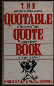 Cover of: The Quotable quote book