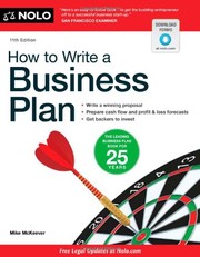 Cover of: How to write a business plan by Mike P. McKeever
