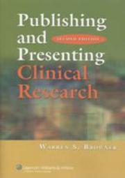 Cover of: Publishing and Presenting Clinical Research