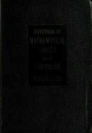 Cover of: Handbook of mathematical tables and formulas