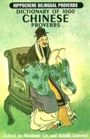 Dictionary of 1000 Chinese proverbs by Marjorie Lin, Schalk Leonard